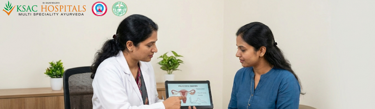 Evidence-based Ayurvedic treatment for PCOD at KSAC Hospitals Hyderabad under medical supervision