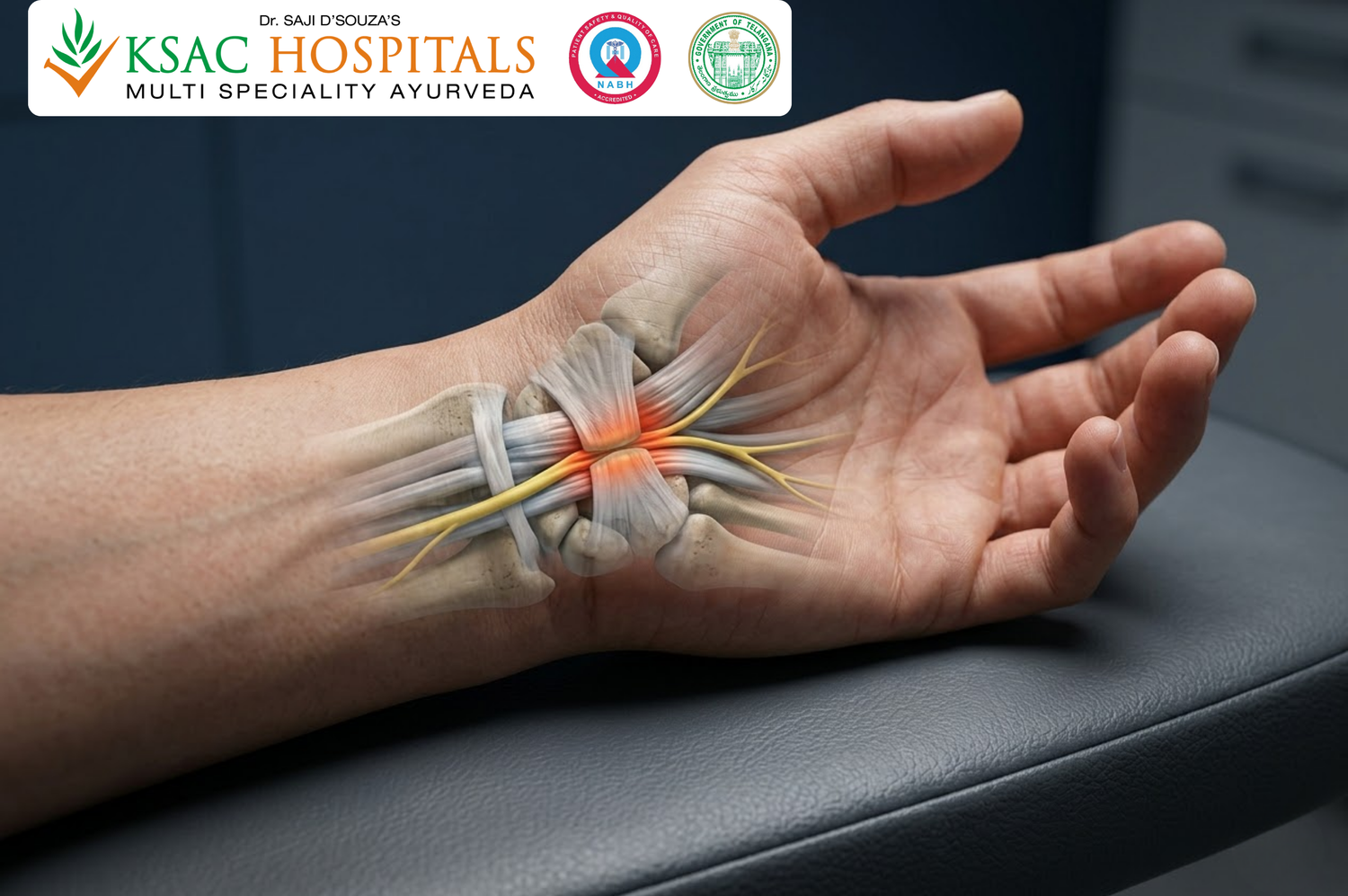 Carpal Tunnel Syndrome Ayurvedic Treatment in Hyderabad: Evidence-Based Nerve Decompression and Wrist Recovery