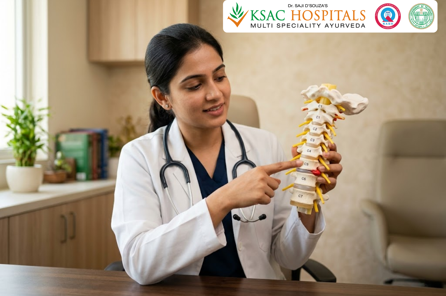 Cervical Radiculopathy Ayurvedic Treatment in Hyderabad: Vertebral Correction for Neck Nerve Compression