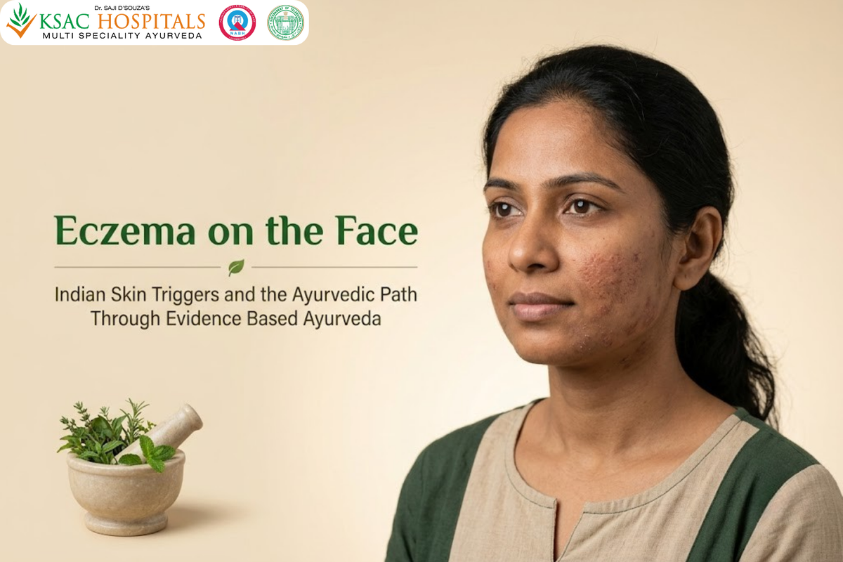 Eczema on Face: Indian Skin Triggers and the Ayurvedic Treatment Path